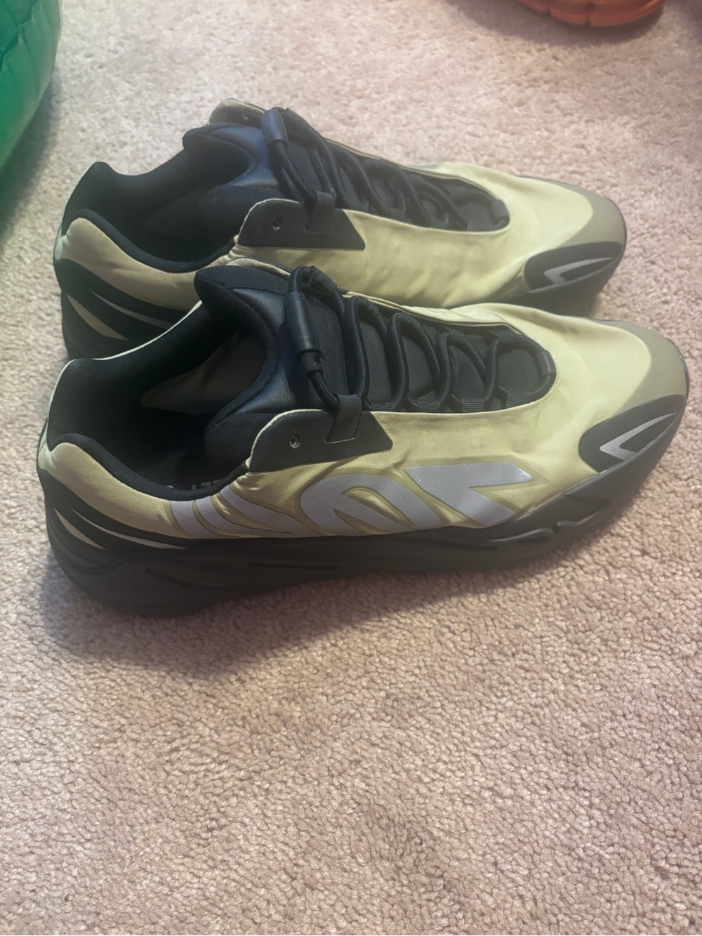 Yeezy Low-Top Sneakers in Yellow and Black